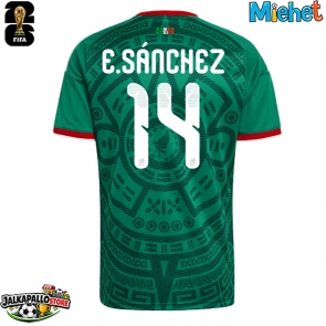 Meksiko Erick Sanchez #14 Kotipaita MM-kisat 2026 Lyhythihainen
